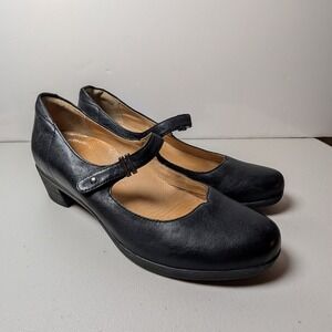 DANSKO Callista Mary Jane Comfort Shoes Black Leather 321500200 Women's 40